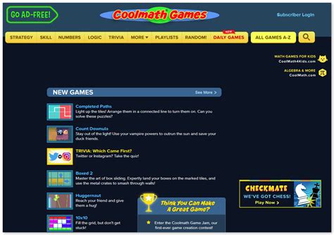 all games a-z coolmath